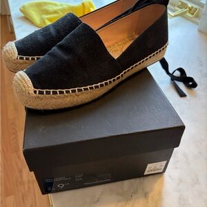 J. Crew Black Espadrille Flats